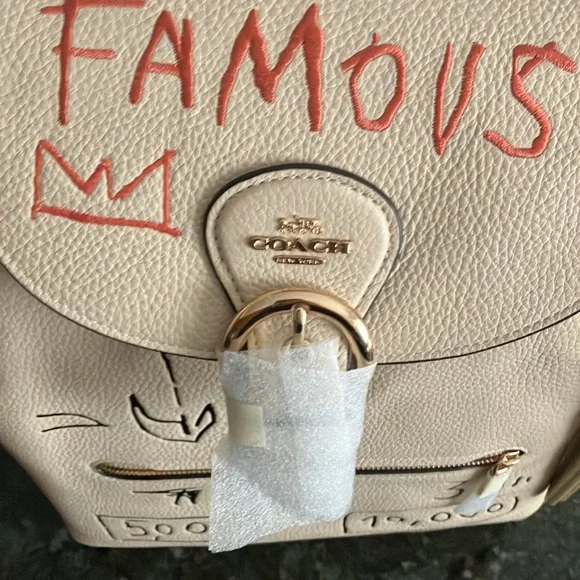 NWT! Coach LE Basq Kleo leather backpack 4 set Coach X Jean-Michel Basquiat Kleo Backpack limited edition  main image 2